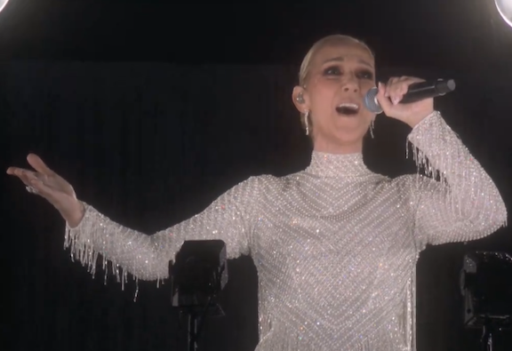 Celine Dion Makes Comeback Singing Atop Eiffel Tower During Olympics Opening Ceremony